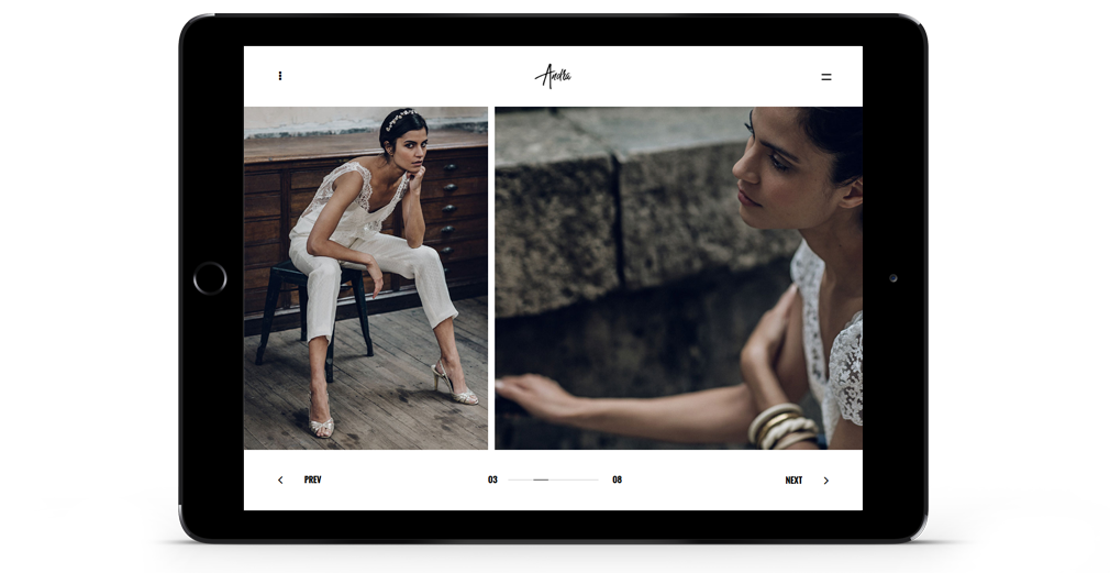 andra WordPress Theme Responsive Tablet