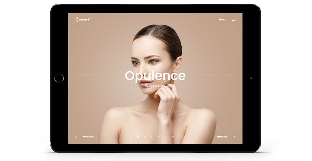 ernest WordPress Theme Responsive Tablet