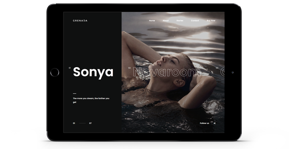 grenada WordPress Theme Responsive Tablet