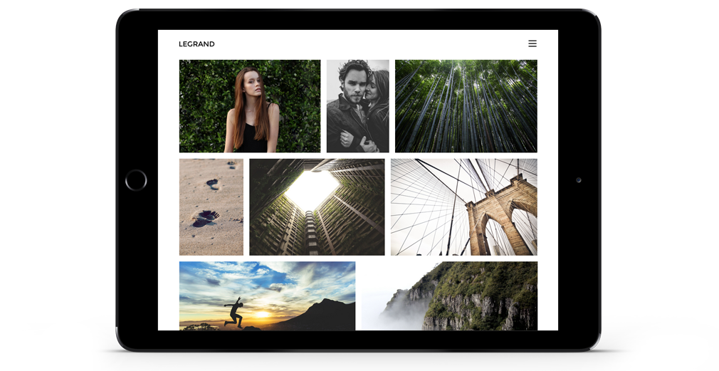 Legrand WordPress Theme Responsive Tablet