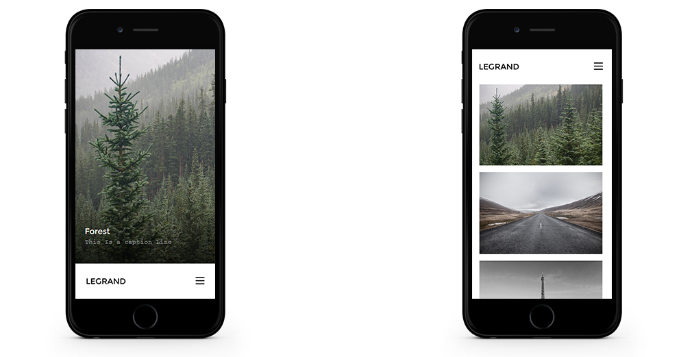 Legrand WordPress Theme Responsive Mobile