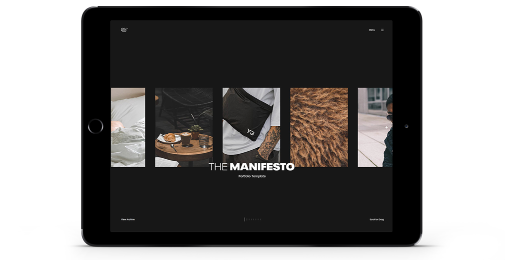 manifesto WordPress Theme Responsive Tablet