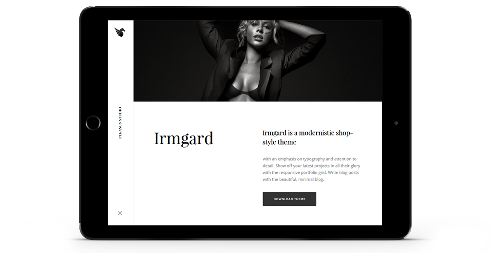 Pegasus WordPress Theme Responsive Tablet