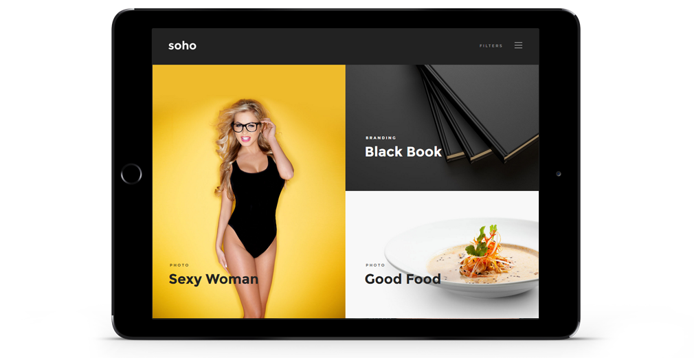 Soho WordPress Theme Responsive Tablet