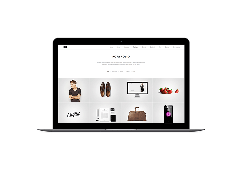 Trent Portfolio WordPress Theme by ClaPat